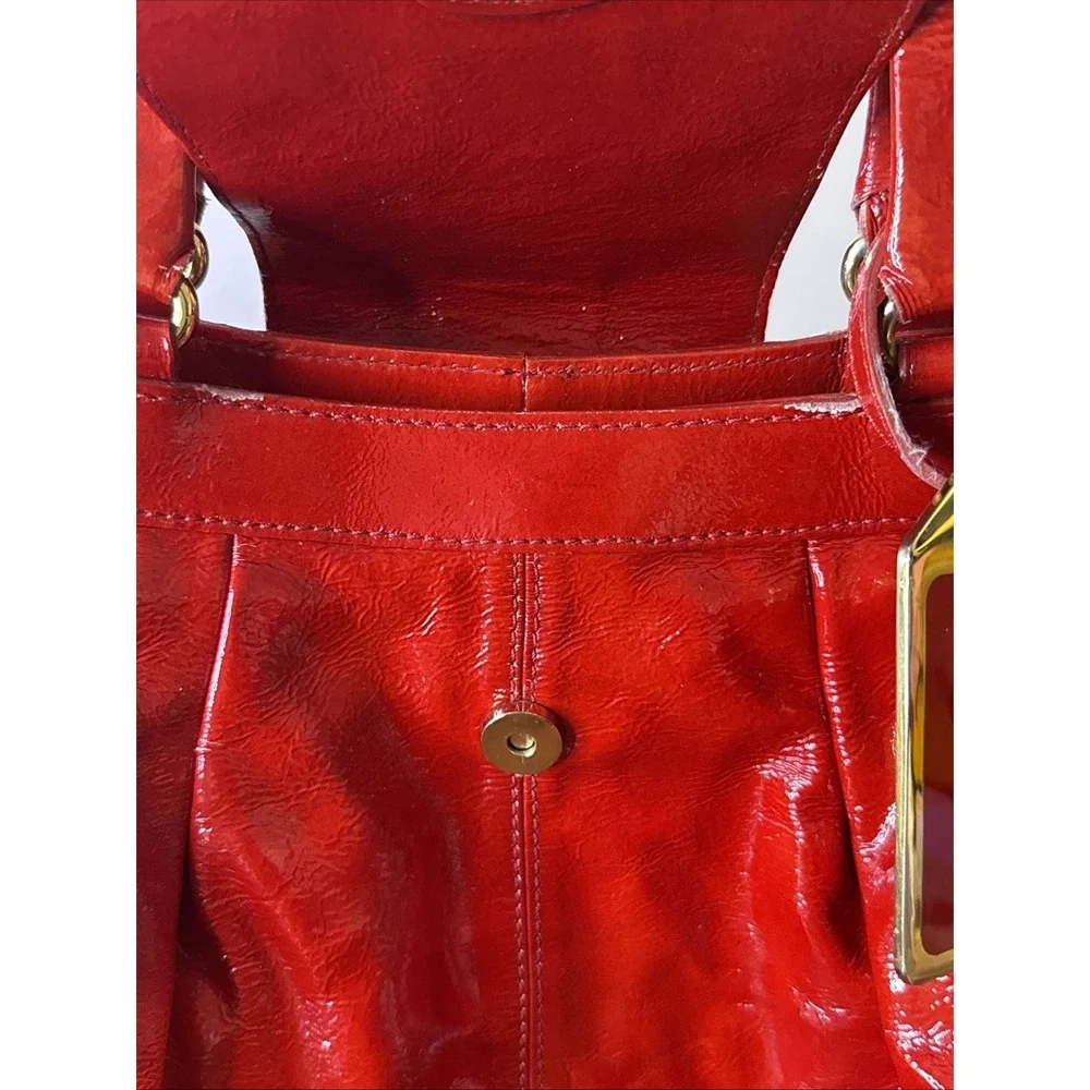 VTG Y2K Dooney & Bourke HP Hayden Panettiere Limited Edition Red Patent Leather